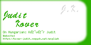 judit kover business card